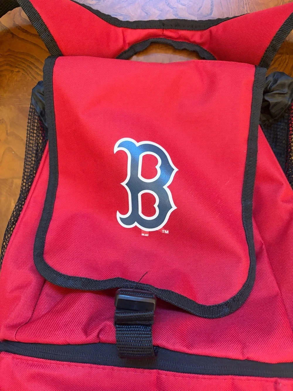 Red Boston 'B' Logo Backpack - Cooler  Men